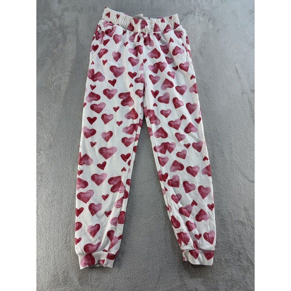 Jessica Simpson Sweatpants Girls Joggers Size L (10) Loungewear Heart Print Love